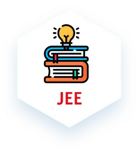 Books and lightbulb icon representing JEE